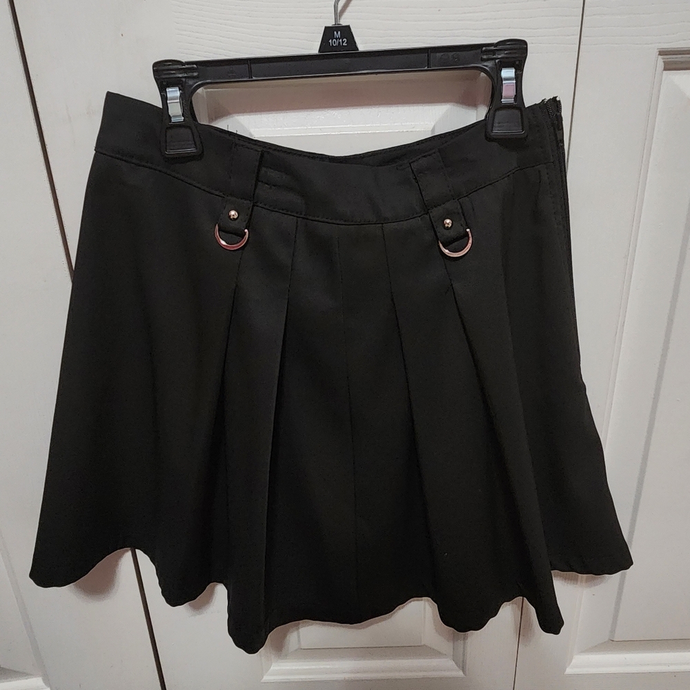Black Shein Alternative Goth Skirt